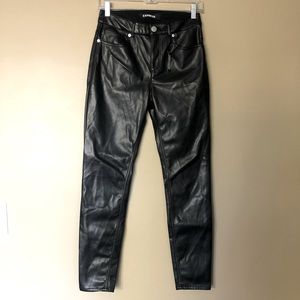 Express High Rise Vegan Leather Leggings